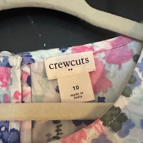 Crewcuts Floral Dress - Pink and Blue - Picture 2 of 3